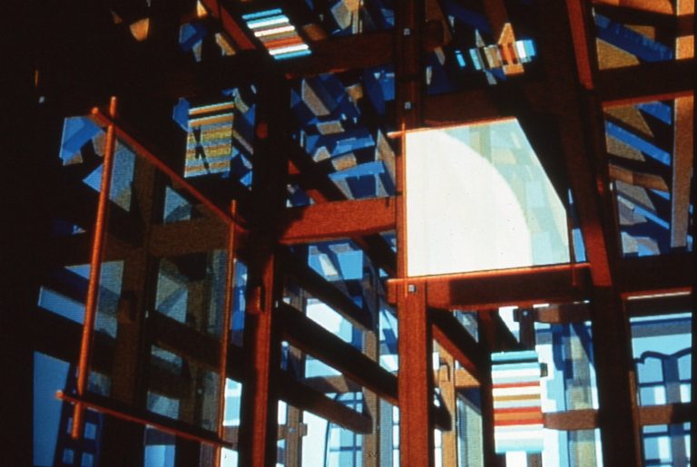 Memory Spaces Series Computer generated image for 3D Stereo Projection 1994 96
