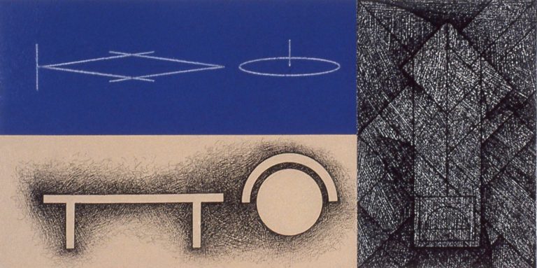 Seat Prismacolor Acrylic on paper 1993